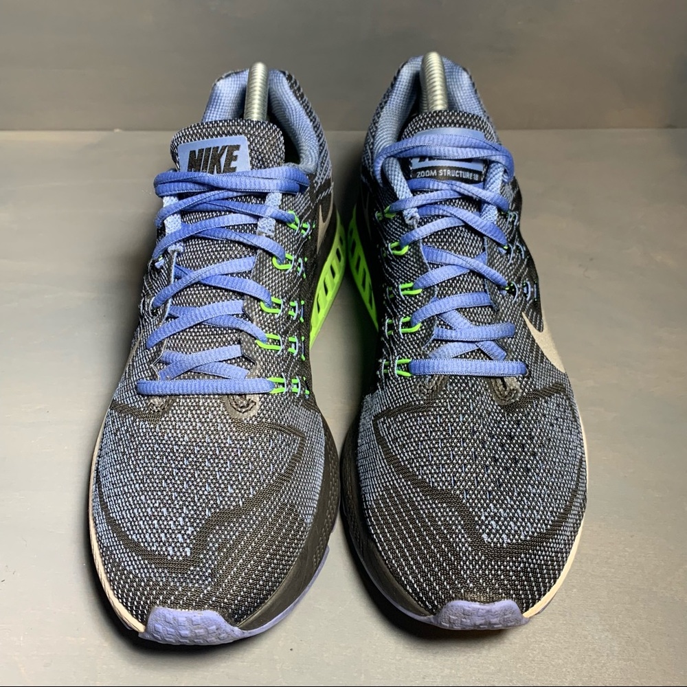 Nike Air Zoom Structure 18 Blue Running Shoes Women's 683737-402 - Picture 3 of 9